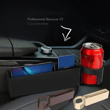 

Car Gap Cup Holder Abs Car Gap Storage Box Drink Cup Holder Car Multifunctional Water Cup Holder 1 Piece