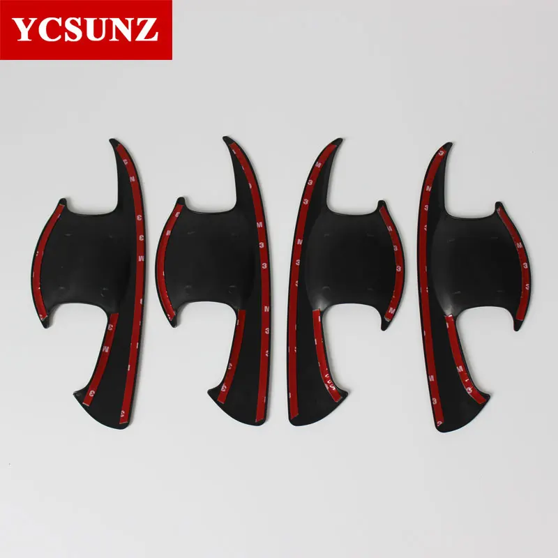 ABS хромированный черный углеродный волокно новая внутренняя ручка для Toyota Hilux Revo