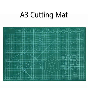 

LMDZ 1Pcs Green A3 Cutting Mat Patchwork Tools Self-recovery, Two Sides to Use Professional Leather Tool for Leather Cutting