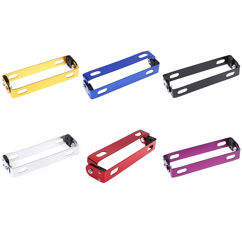 Motorcycle license plate holder License plate holder Universal Aluminum Alloy License Plate Bracket Motorcycle Accessories Adjustable Motorcycle Retrofit License Plate Frame 1PC
