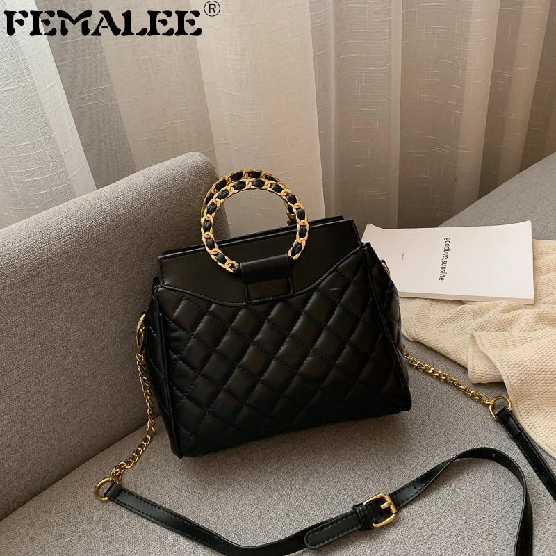 

Luxury Handbags Female Bags Designer Diamond Lattice Purses For Women Sac European American Totes Chain Shoulder Messenger Bags