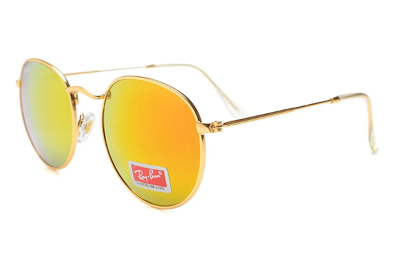 RayBan RB3447 женские круглые солнцезащитные очки, поляризационные Мужские Женские винтажные очки, аксессуары, солнцезащитные очки, ретро очки для вождения - Цвет линз: RB3447 001 аккумулятор большой емкости