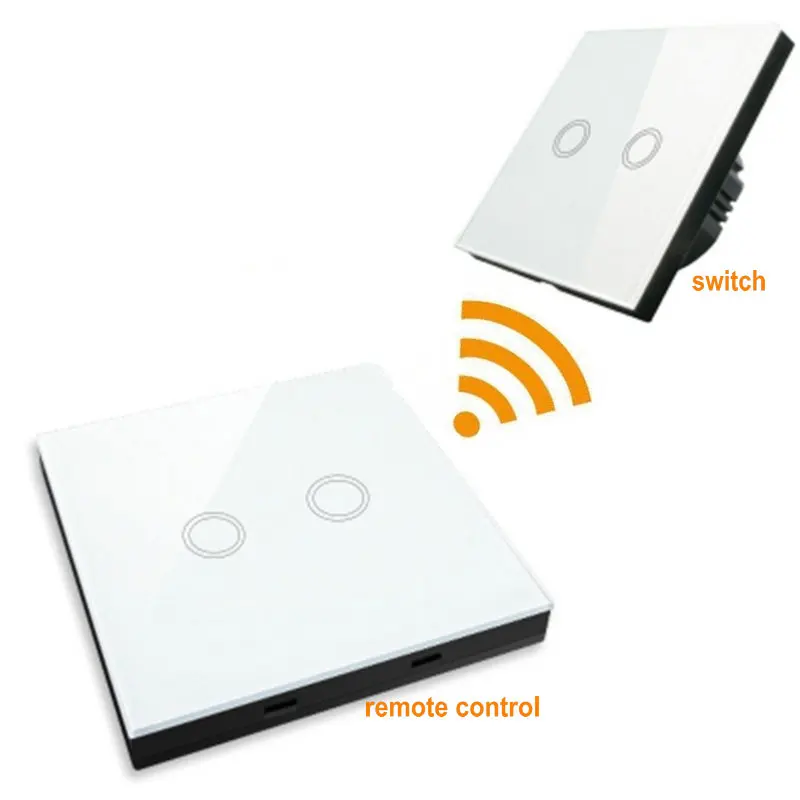 

Light Remote Control Switch 1/2/3 Gang RF433Mhz Wall Panel Controller Transmitter Work With RF Smart Switch 220v EU Standard