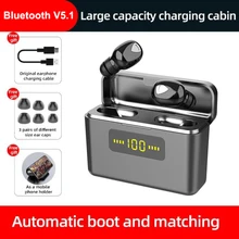 TWS Bluetooth Earphones 5 1 Waterproof Wireless Headphones Battery Display Gaming Earbuds Mic Headset For Iphone Xiaomi Huawei