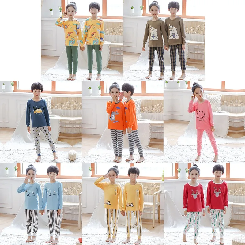 Christmas Pyjamas Baby Boys Sleepwear baby pajamas sets boys girls animal pyjamas cotton nightwear clothes kids clothing#9