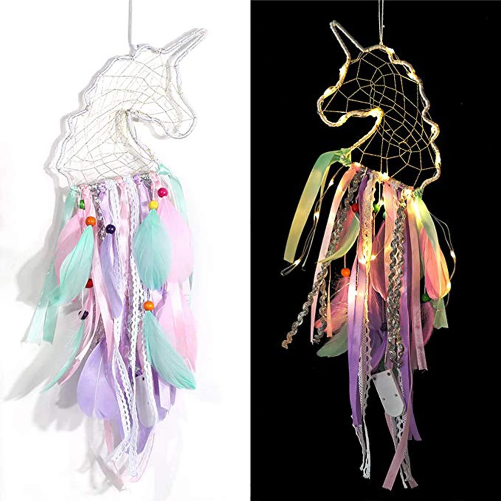 Nordic Dream Catchers Висячие сделай сам с бахромой Craft Unicorn колокольчиков декоративная