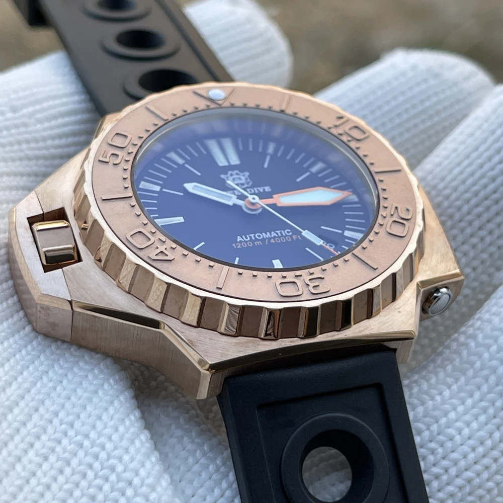2021 New Arrival Factory Price Steeldive SD1969S 1200M Water Resistant NH35 Automatic Bi-Direction Bezel Dive Watch