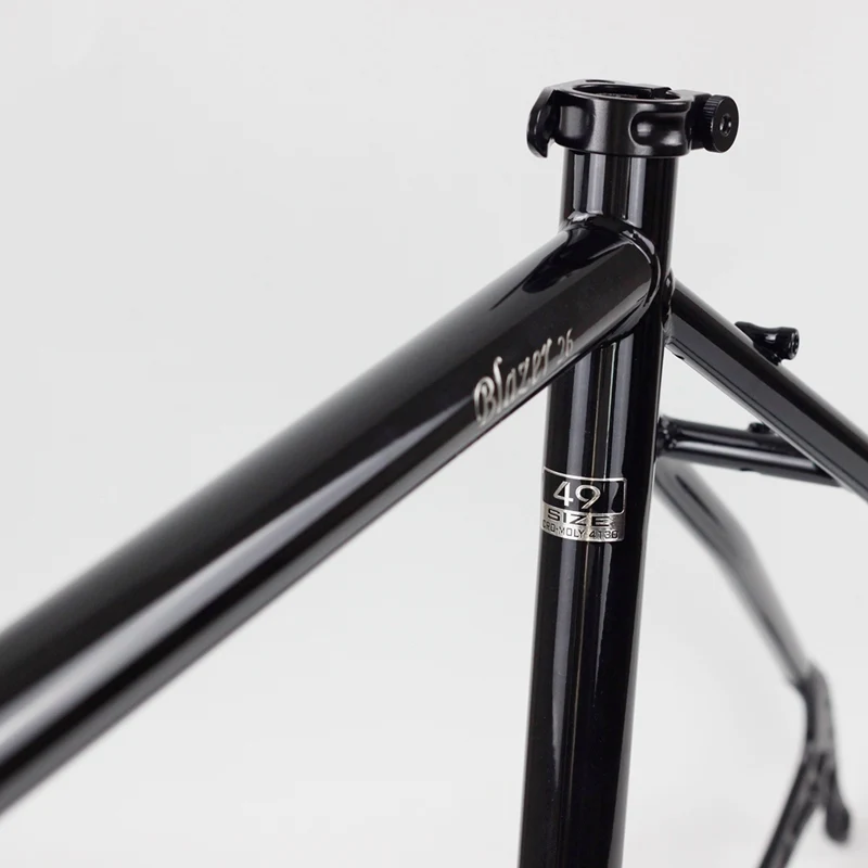 CR-MO сталь 2" Touring Frameset циклокросс 26er рама вилка дисковый тормоз классический нагревательный обработанный хром велосипедные рамы