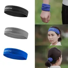 Спорт на открытом воздухе повязка на голову Нескользящая повязка на голову для занятий фитнесом эластичная Спортивная бандана для бега на запястье Мягкий Йога джогонг D5P3