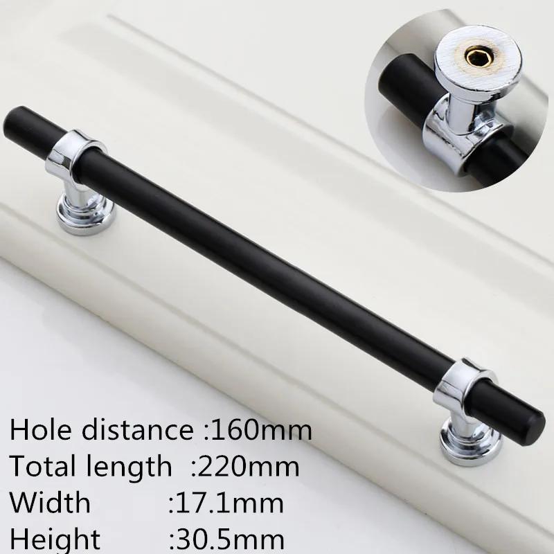 1-160mm KK& FING Современная Минималистичная длинная полоса дверная ручка для шкафа ручки для ящиков кухонный шкаф дверные ручки для гардероба мебельная фурнитура - Цвет: 1-160mm
