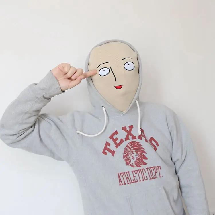 

One Punch Man Hat Japanese Anime Saitama Cosplay shaven head Style Winter Warm Cap Adult Kids Halloween Hats Caps Hot Sale Props