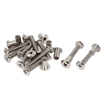 

Furniture 6x35mm Cross Countersunk Screw Bolts Barrel Nuts 10sets