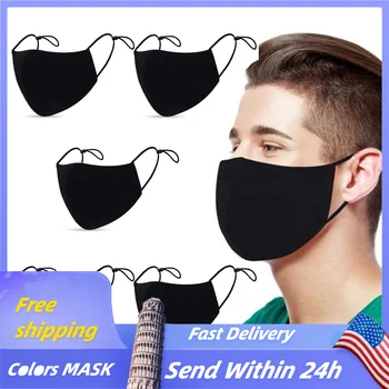 

5PCS In Stock Face Mask Scarf Mascarilla Mascarar Cotton Face Mask Activated Carbon Mask Washable And Reusable Maska Mascarillas