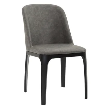 

Nordic dining chair modern minimalist home light luxury western restaurant wrought iron creative solid wood back eat