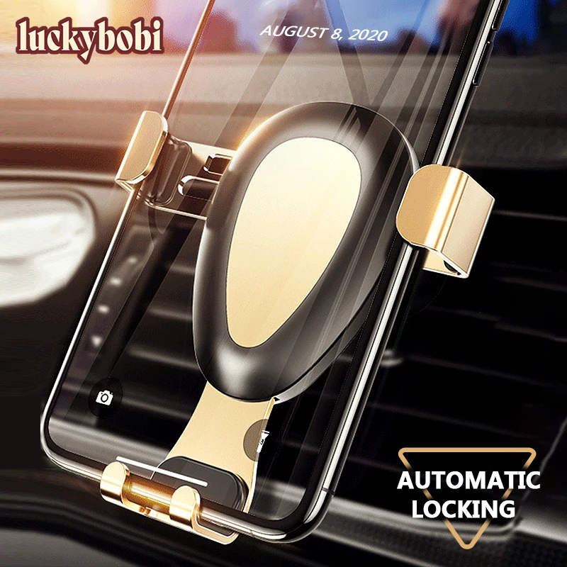 Автомобильный держатель для телефона Luckybobi S02 с креплением на вентиляционное