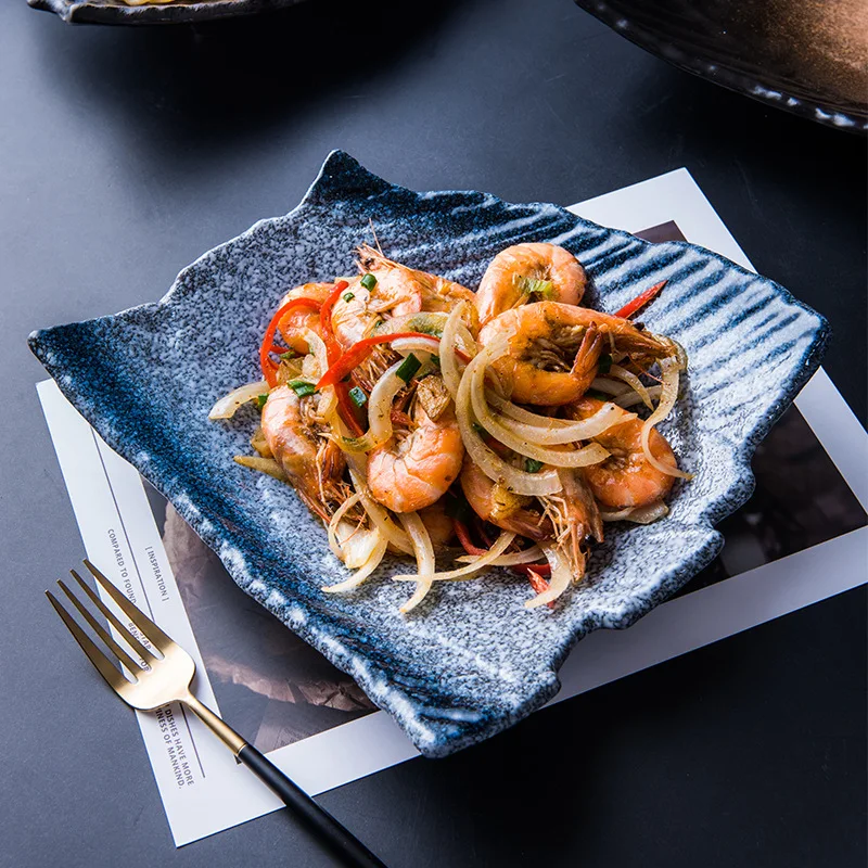 

Тарелка домашняя креативная Керамическая Посуда Западная тарелка неправильной формы тарелка