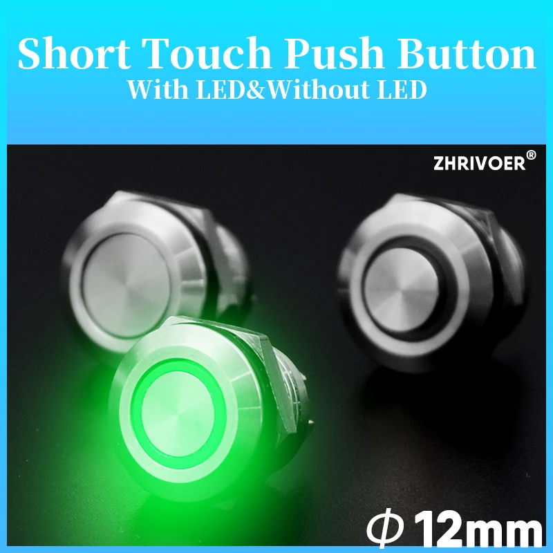 Interrupteur À Bouton-poussoir En Métal, 4 Broches, 12mm, 3v 5v 12v 24v  220v, Verrouillage Momentané, Réinitialisation Automatique, Anneau Étanche,  Marque D'alimentation Plate - Commutateurs - AliExpress