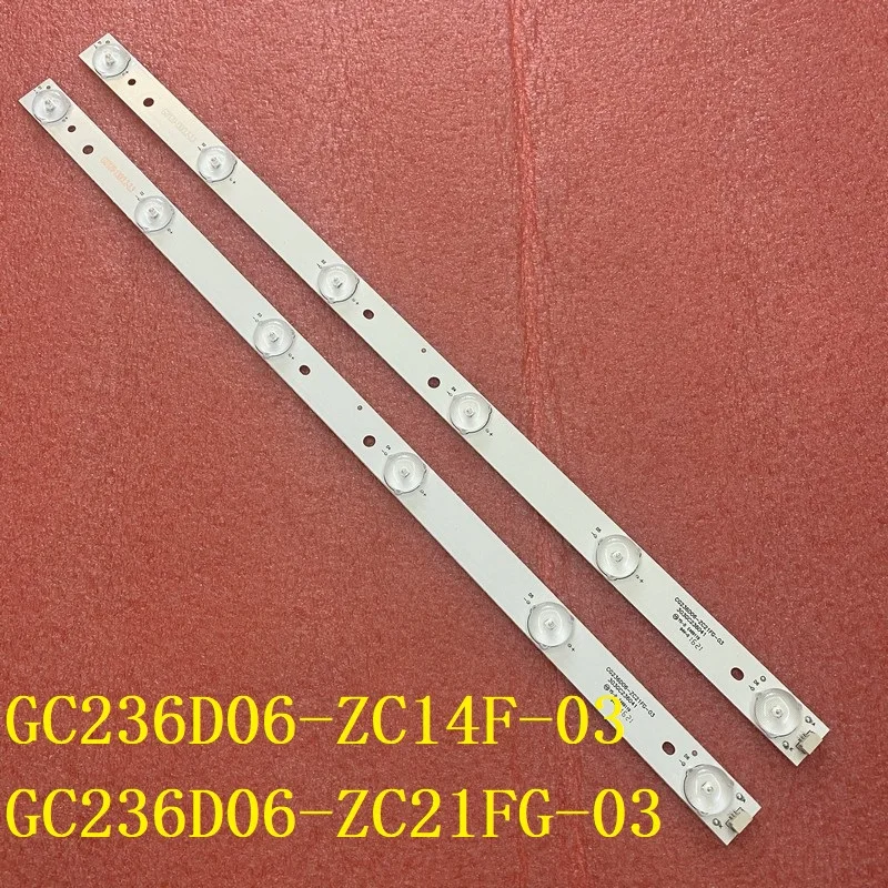 

2pcs/set LED Backlight bar strip For GC236D06-ZC14F-03 303GC236031 423MM 3V 24 inch