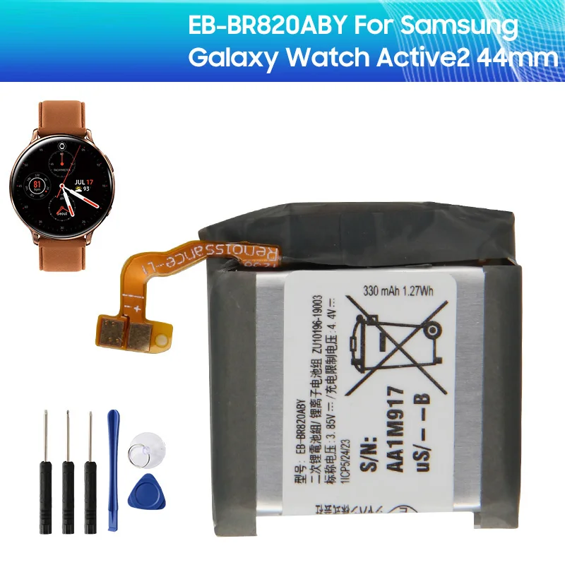 Replacement Battery Eb Br0aby For Samsung Galaxy Watch Active 2 Active2 Sm R0 Sm R5 44mm 340mah Genuine Battery Mobile Phone Batteries Aliexpress