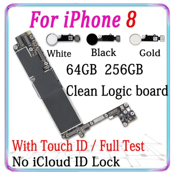 

64GB 256GB Motherboard For iPhone 8 4.7inch Motherboard Full Unlock Mainboard with IOS System Logic Board with/without Touch ID