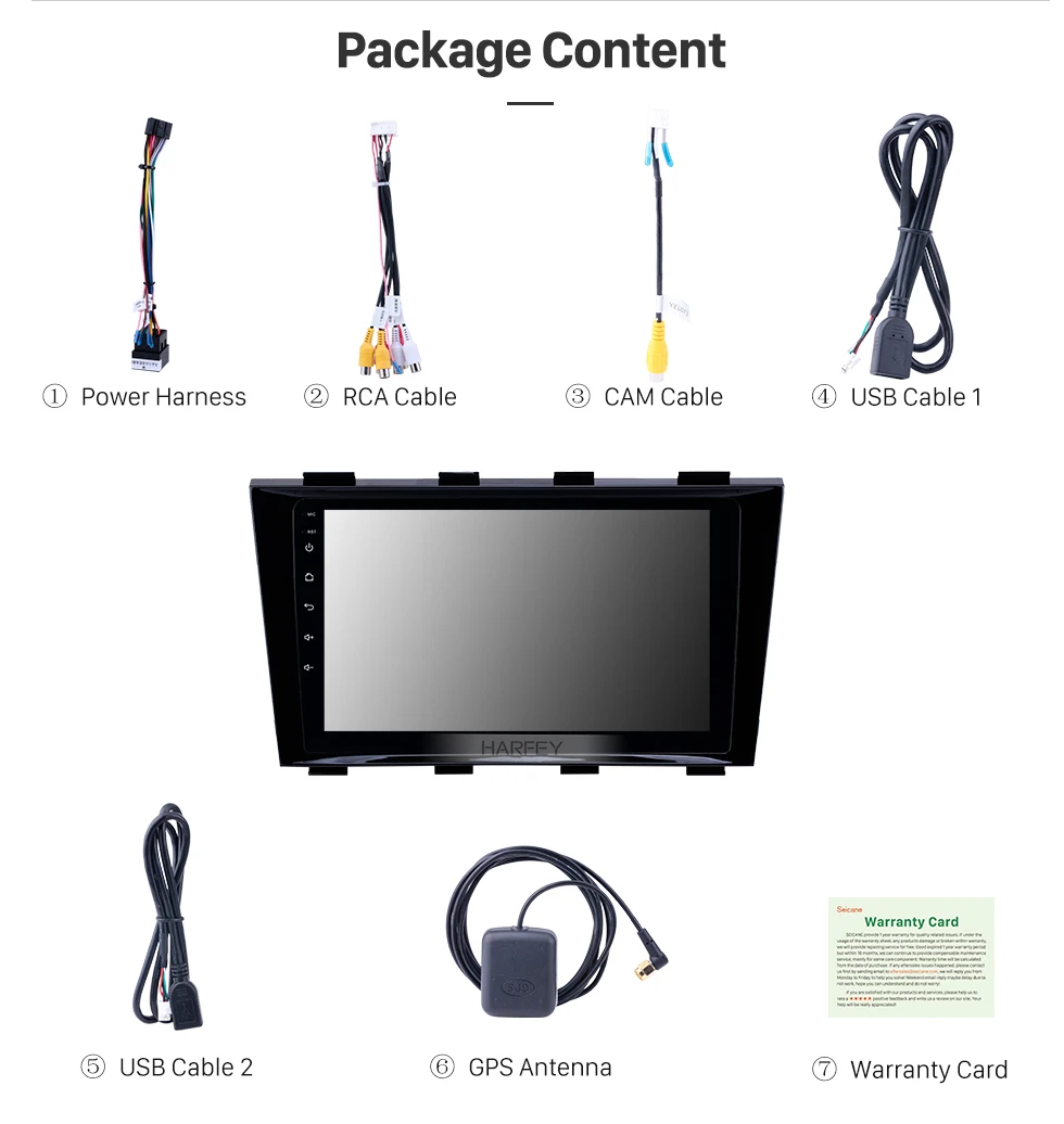 Top Harfey 2 din HD Touchscreen 9" Android 8.1 car GPS Radio for 2009-2015 Geely Emgrand EC8 with Bluetooth AUX support Carplay TPMS 15