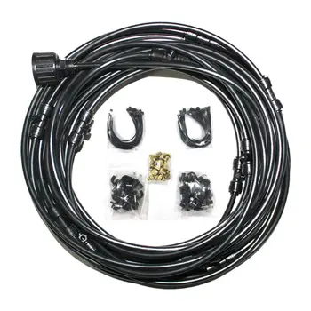 

6/9/12/15/18m Tap Water Pressure Water Sprayer Garden Fog Spray Set Low Pressure Atomization System Patio Cooling Misting Kits