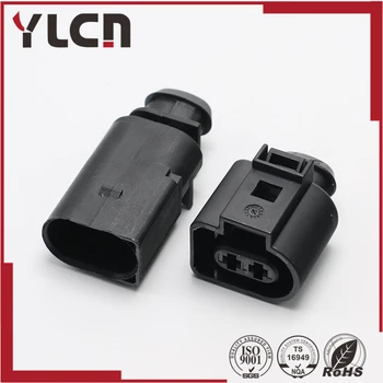 

Free Shipping 2pin 3.5 series lVW AUDI Auto Temp Sensor Plug Electric Horn Socket Connector 1J0 973 722 8D0 973 822 1717692-1