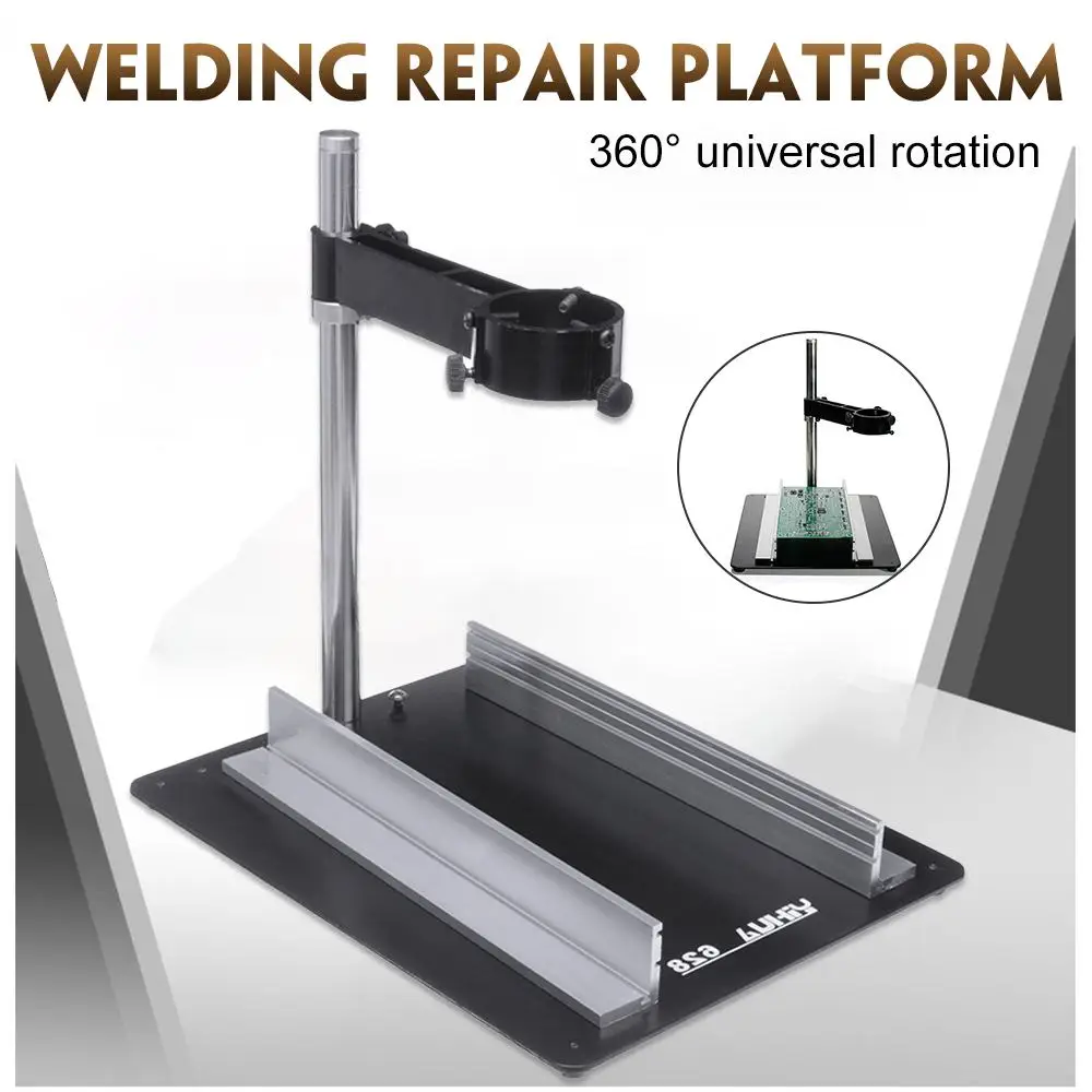 

Upgrade Hot Air Soldering Station Platform Omnidirectional Electric Welding Frame Adjustable Bracket Repair Maintenance Platform
