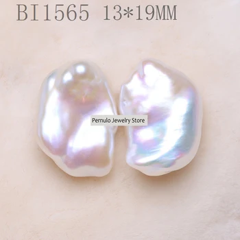 

2020 Unique Genuine Kiwa Loose Pearl In Pair No Drilled Hole Keshi Pearl Earrings Accessory Customized Hole Drilled Natural