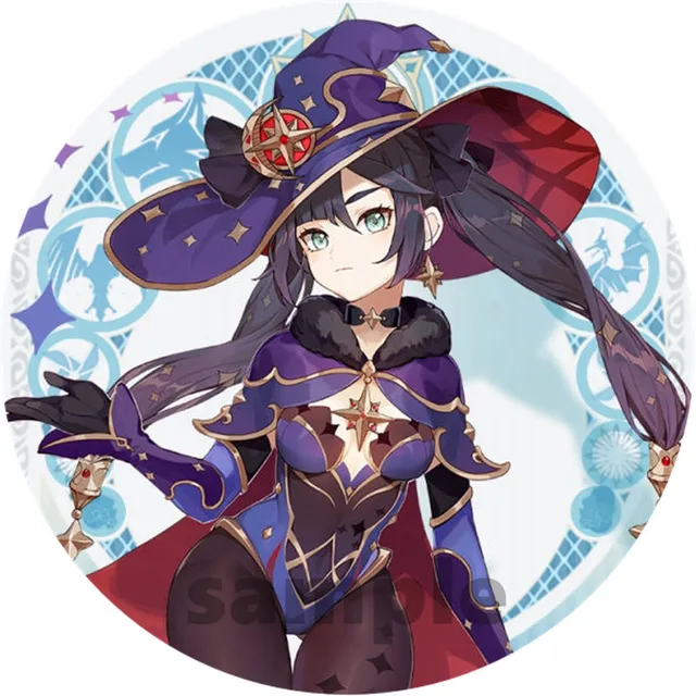 Free Shipping 58mm Online Game Genshin Impact Brooch Pin Cosplay Badge Accessories For Clothes Backpack Decoration gift 5