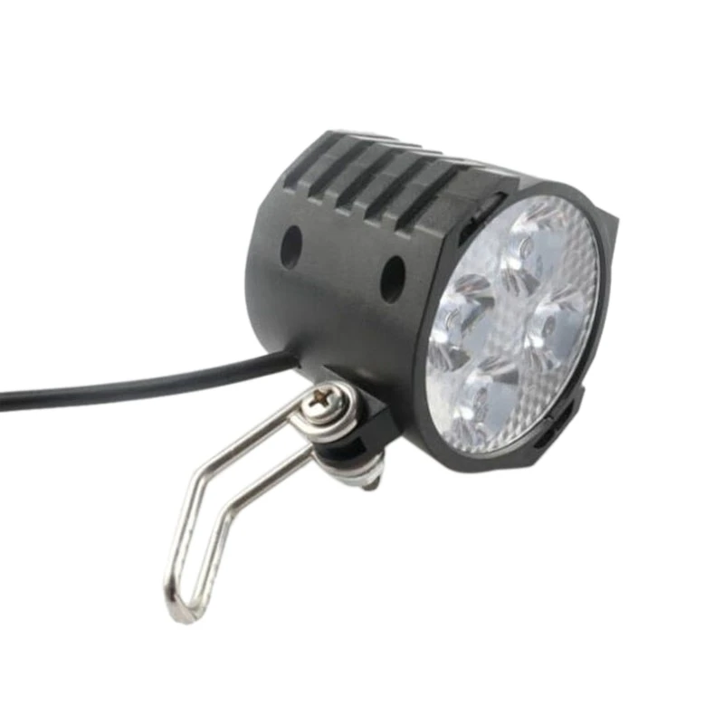 

E-Bike Led Headlight 12V 24V 36V 48V 60V 72V Bicycle Light with Horn Waterproof Front Headlight