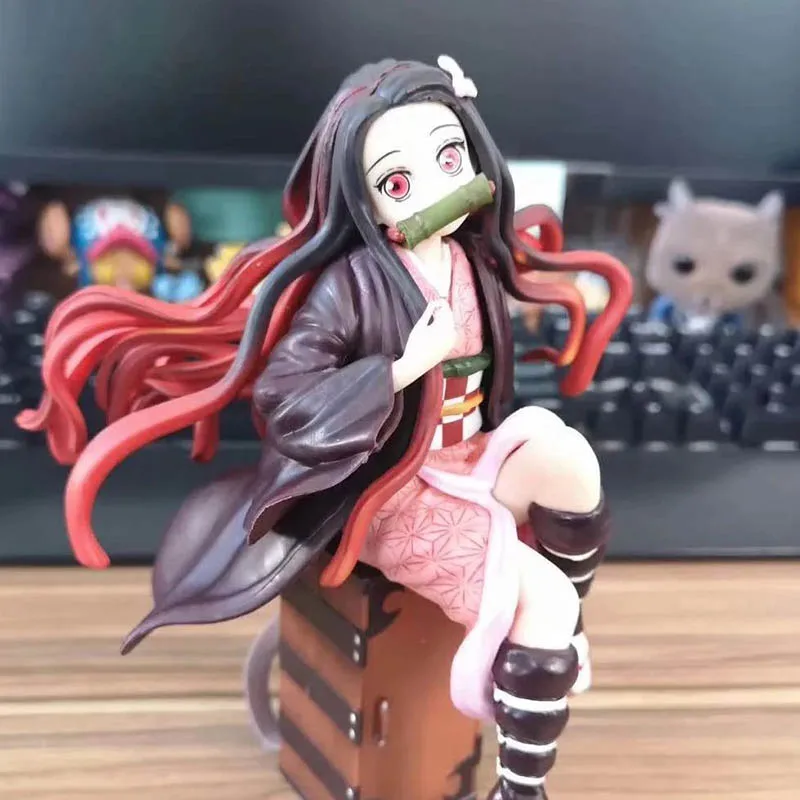 Аниме 1/8 масштаб окрашенная фигура демон убийца Kimetsu No Yaiba Kamado Nezuko экшн ПВХ фигурка игрушка Brinquedos 17 см