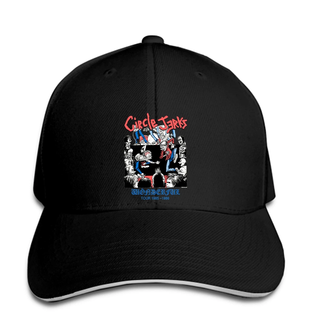 CIRCLE JERKS Wonderful Tour Baseball cap New Impact Merchandising snapback hat Peaked | Аксессуары для одежды