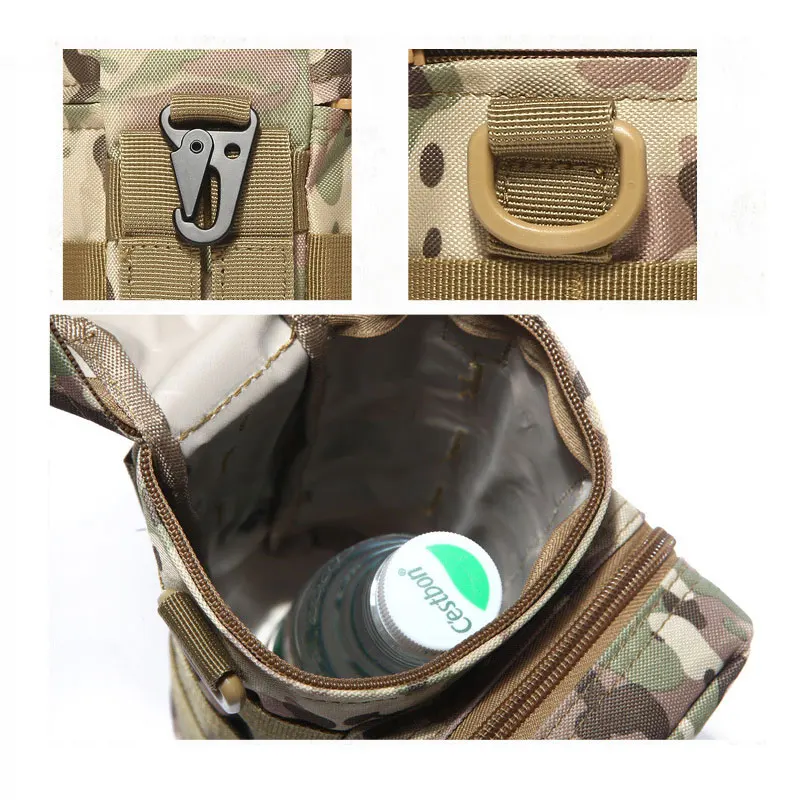 Многофункциональная уличная сумка для бутылки с водой армейский вентилятор тактическая сумка для чайника поясная сумка для путешествий Hik альпинистская сумка для бутылки с водой