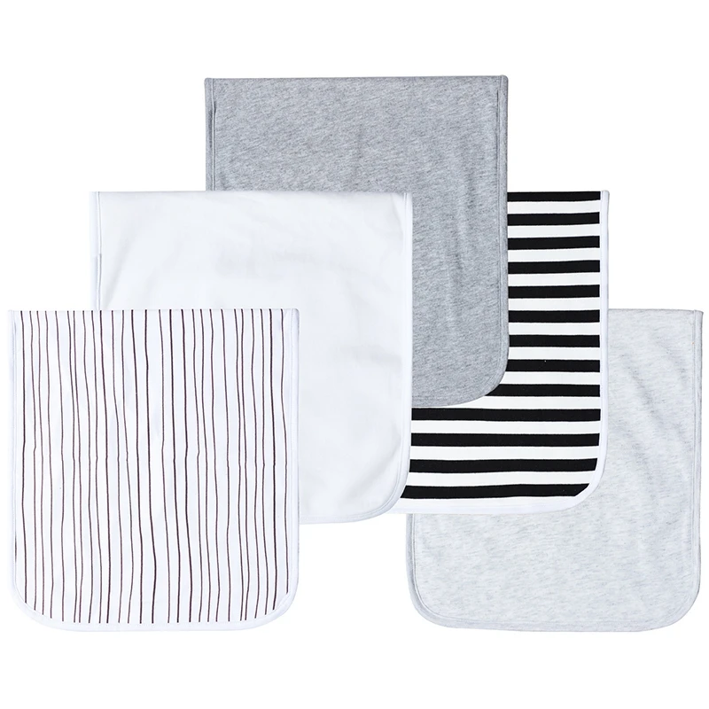 

Cotton Baby Snoring Cloth Large 21 Inch X10 Inch Size,Premium Absorbent Three-Layer Rag Rag 5 Pack for New Born Baby Girl or Boy