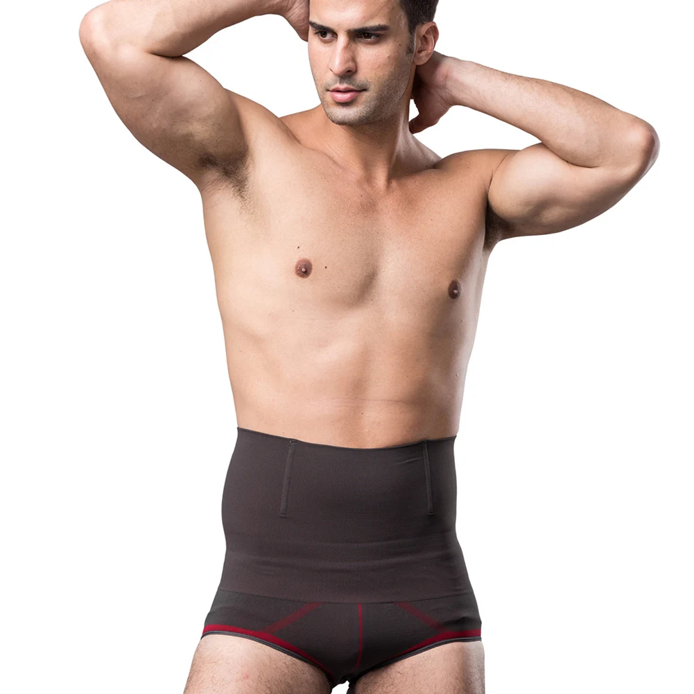Мужские хип трусы с высокой талией белье для похудения и коррекции фигуры