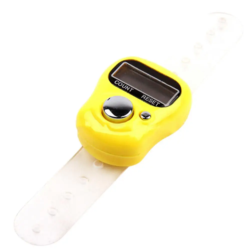 Мини-стежка маркер и Ряд Счетчик пальцев ЖК электронный цифровой счетчик для шитья вязальный инструмент для плетения случайный цвет