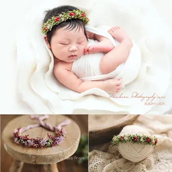 

Newborn Headband Prop Eternal Flower Princess Headdres Baby Shooting Floral Newborn Headband Baby Photography Studio Accessories