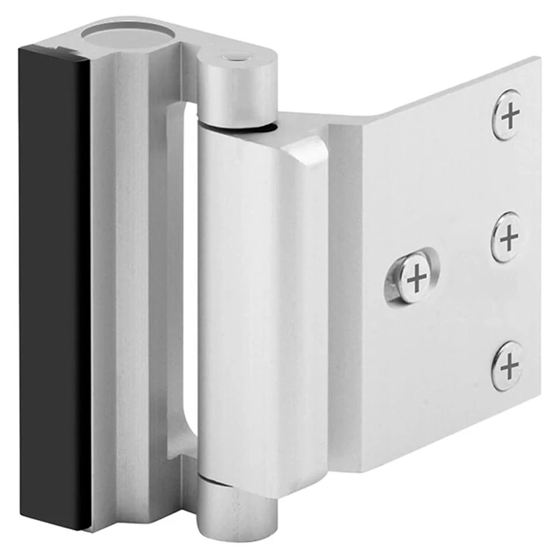 

2Pcs Upgraded Security Defender Home Door Reinforcement Lock Withstand 800 Lbs - Silver
