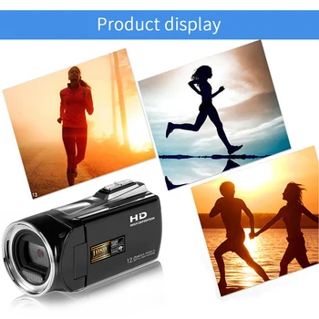 

8X Home Handheld LCD Screen Vlogging Digital Camcorder Zoom 270 Degree Rotation 2.7 Inch Professional Full HD 1080P Video Camera