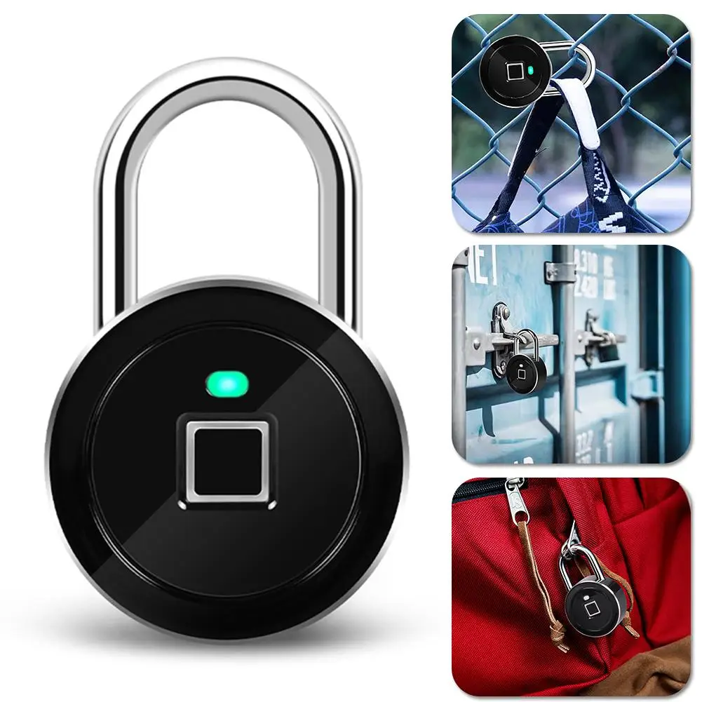 

New Digital Fingerprint Unlock Padlock Safety Lock for Luggage Cabinet Door