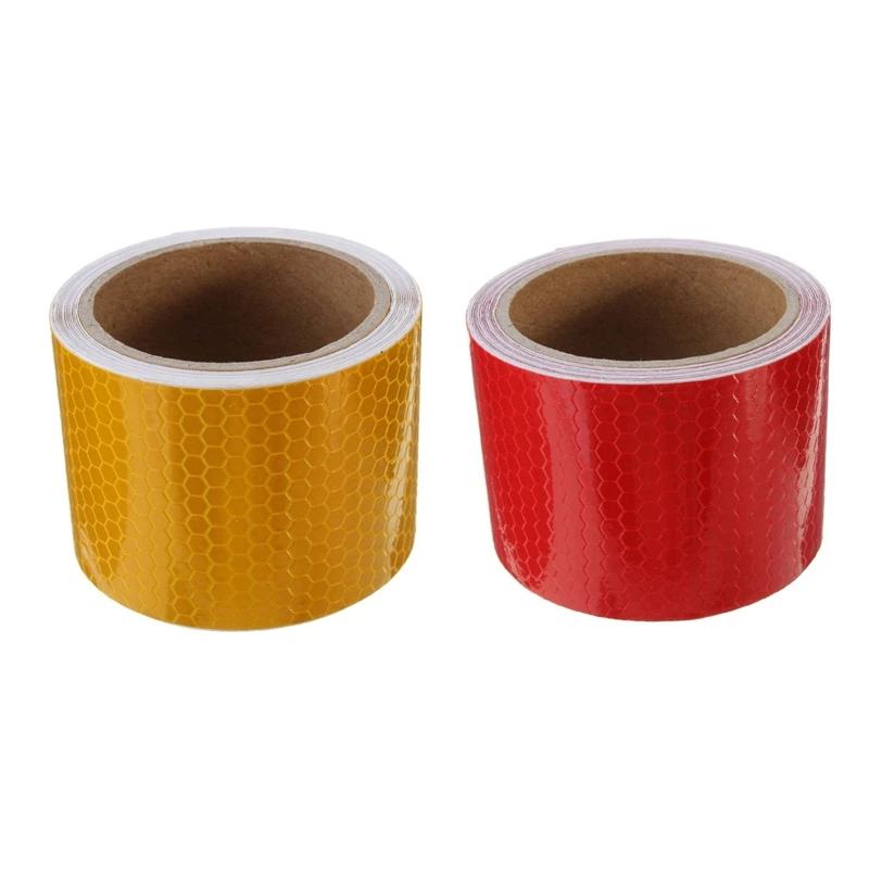 2pcs 5cm X 3 Meter Tape Warning Tape Reflector Tape Security Tape Orange Amp Red Double Sided Tape Aliexpress