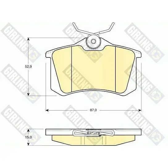 Колодки тормозные AUDI A4/A6/RENAULT SCENIC/VW GOLF 2/3/PASSAT з