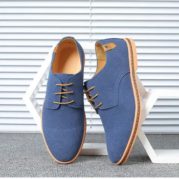 

Fashionable Korean Men's Shoes 2020 Spring Suede Leather Men Shoes Oxford Casual Classic Sneakers for Male Comfortable Footwear