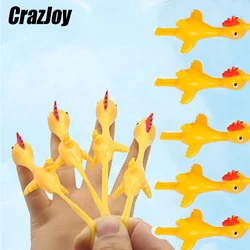 5/10/15/20 catapulta lançamento peru tricky estilingue pintainho prática frango elástico voando dedo aves brinquedos pegajosos descompressão