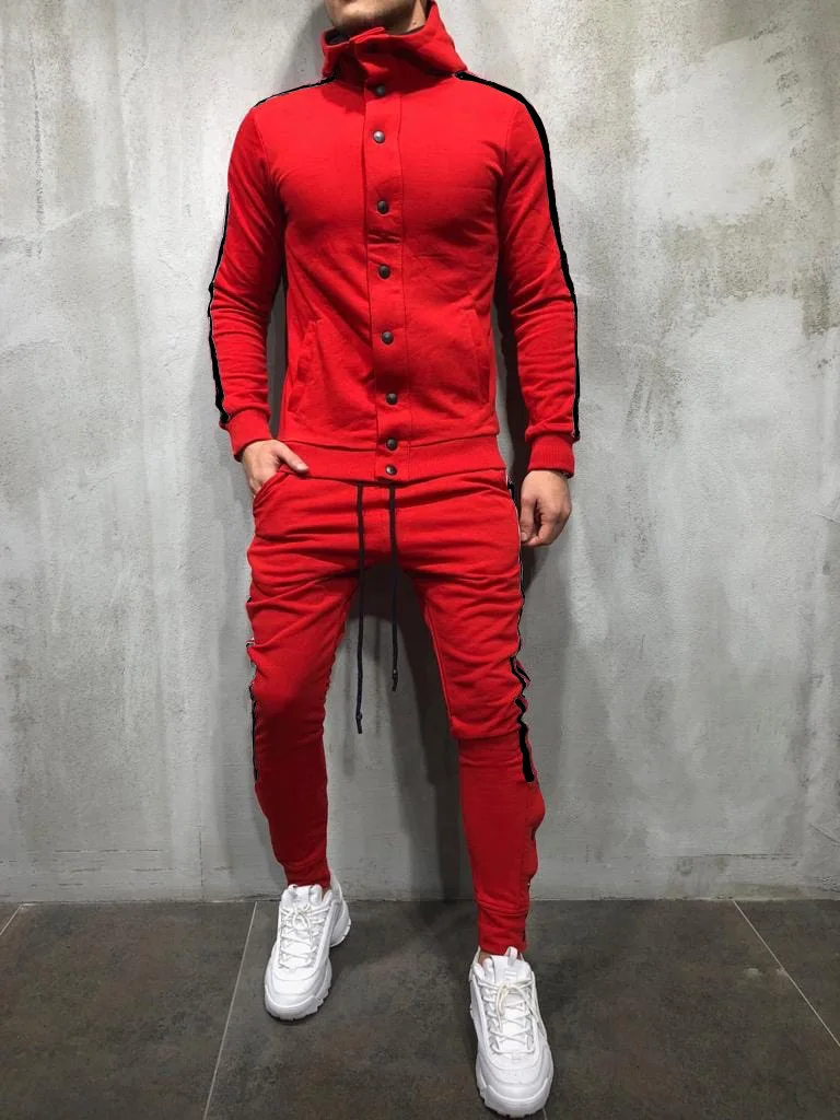 2 pechas Define Treino мужские Outono сплайсинга Ziper Com Capuz уличная impresssano Camisola Топ calchas Conjuntos