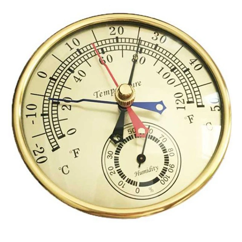 5Inch Min Max Thermometer Hygrometer Wall Mount Hang Analog Indoor Outdoor Anti Rain Temperature Humidity Meter | Инструменты
