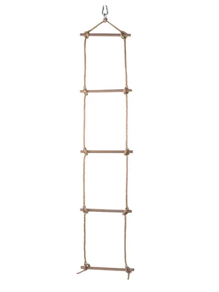 Уличные игрушки детская игровая площадка спортивные игрушки для скалолазания веревка деревянная пятиуровневая лестница гимнастическая