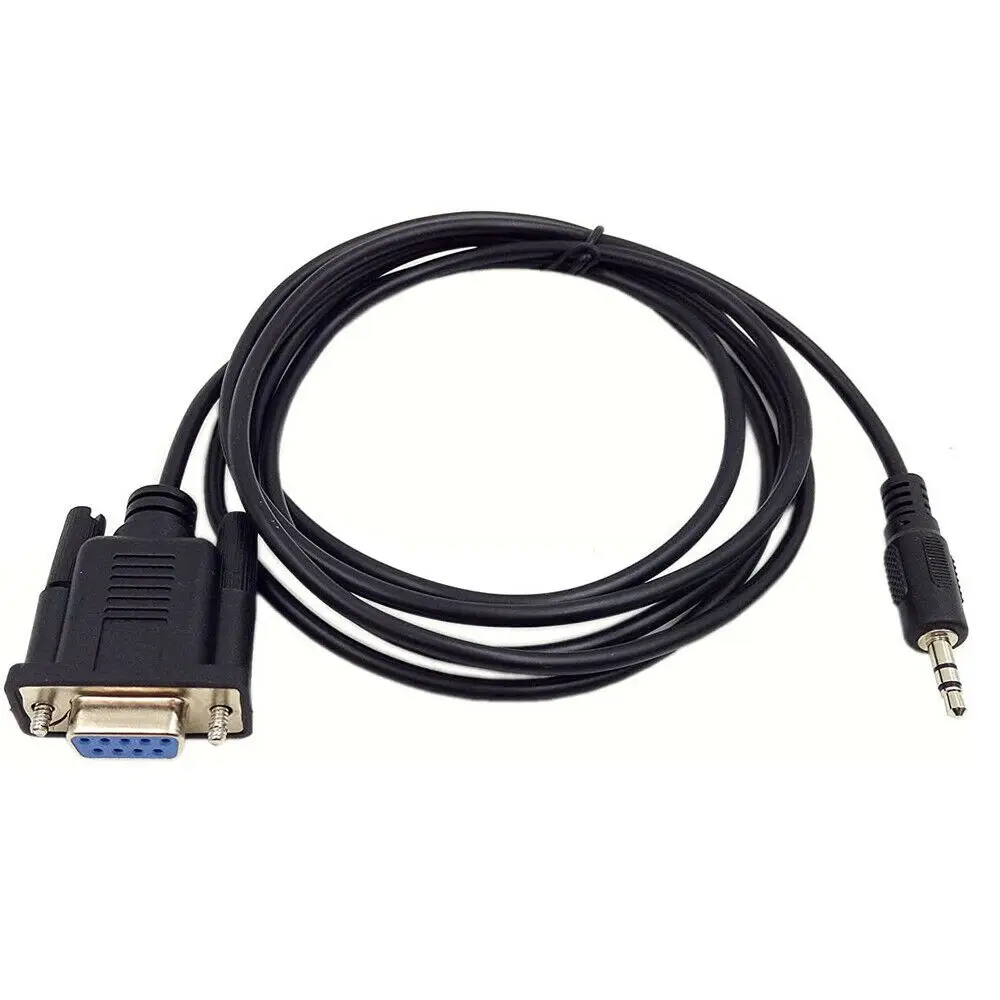 Adaptador de 9 pines RS232 DB9 a 3,5mm 3 polos macho TRS Aux estéreo Cable de serie 180cm 6 pies| | - AliExpress