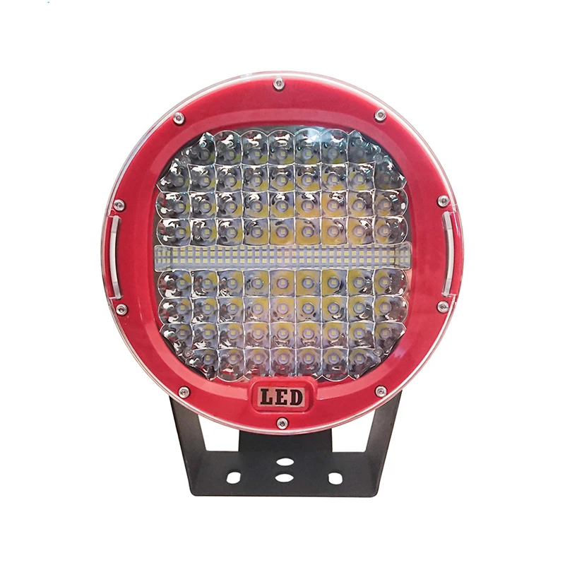 

9 Inch 384W LED Work Light Car Spot Beam Driving Fog Lamp Red Black Case For Jeep ATV UAZ SUV 4WD 4x4 Truck Tractor 12v